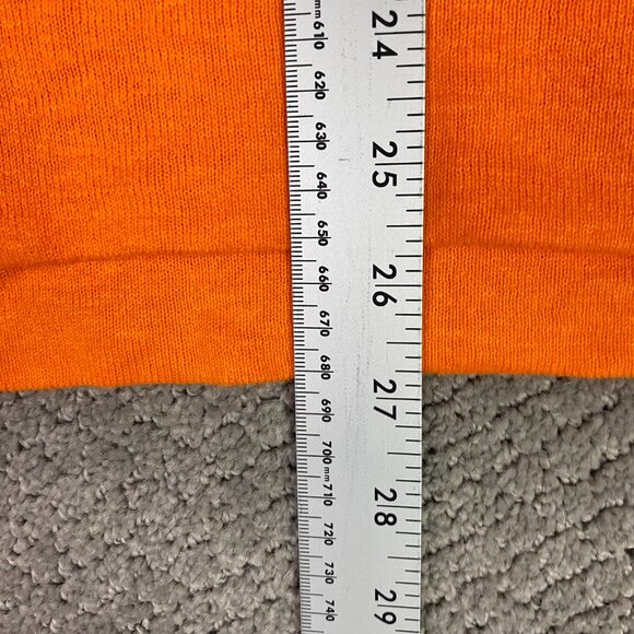 Polo Ralph Lauren Cotton Linen Blend Sweater Womens XL Orange Lightweight Hi Low - Picture 10 of 13